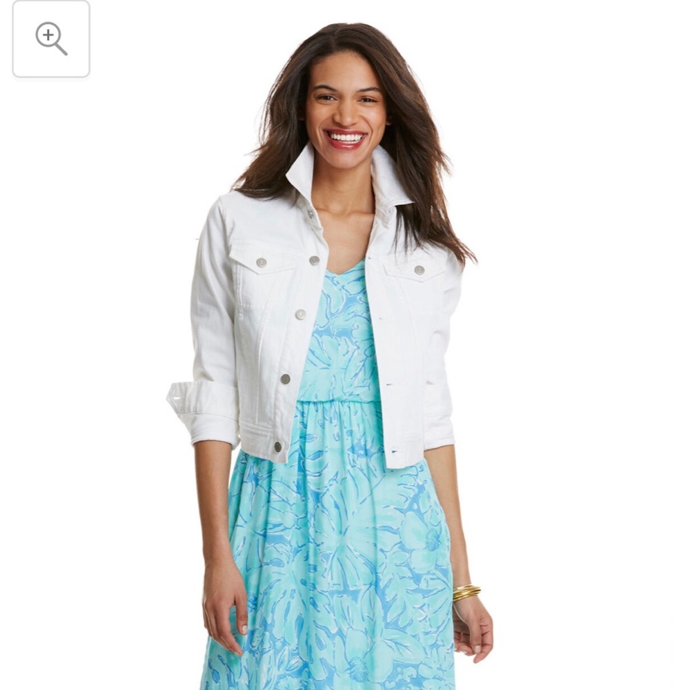 White Denim Jacket like New Vineyard Vines
